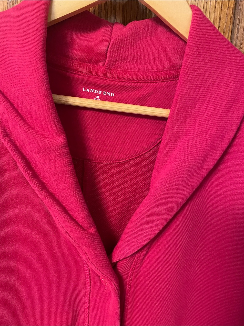 Lands' End Women's Fuchsia Shawl Collar Jacket
